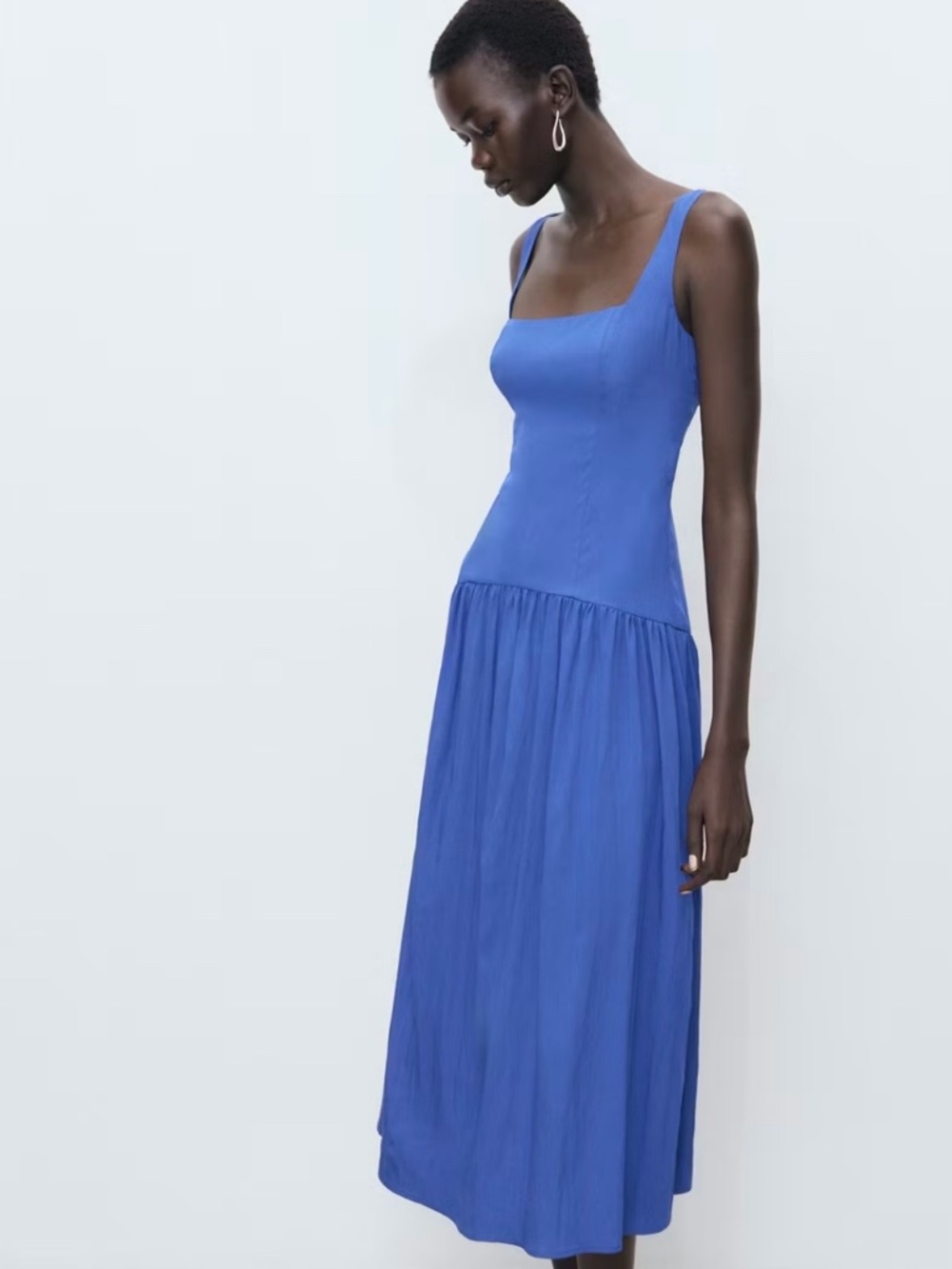 Mango Pola Dress Sapphire